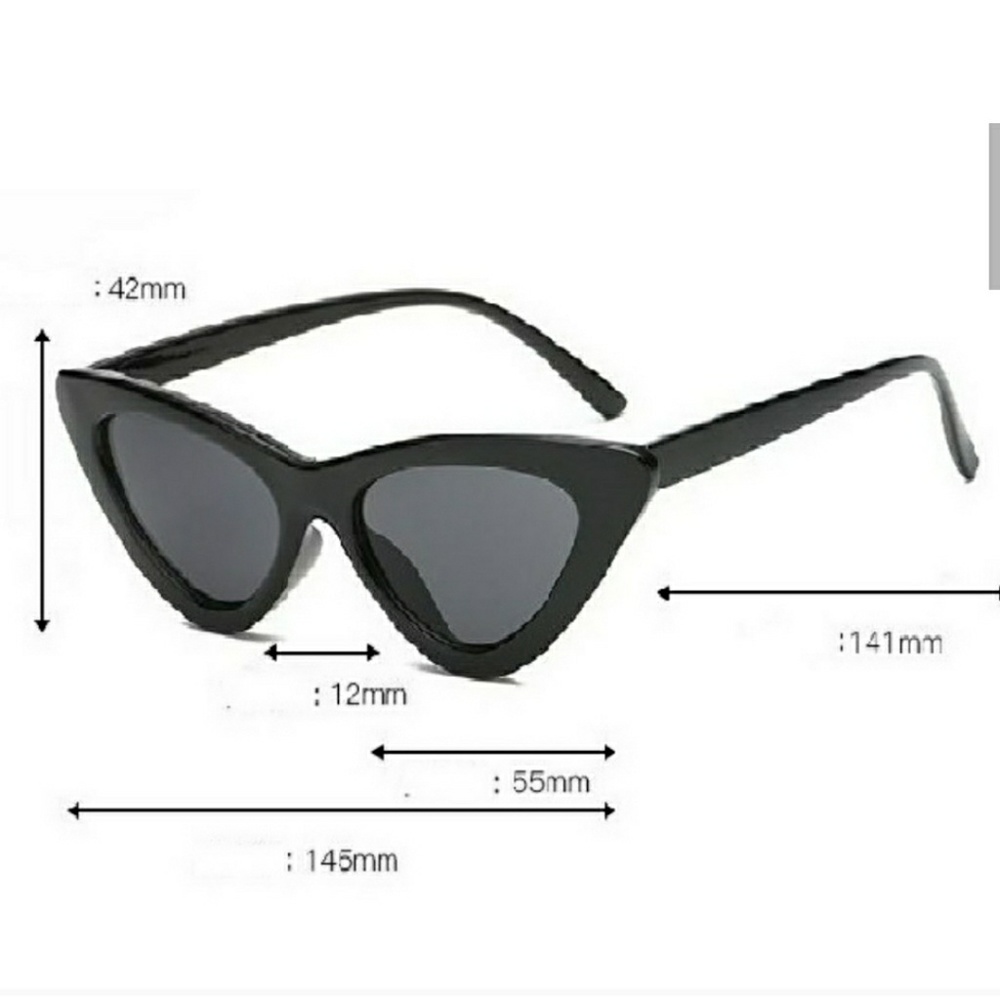RED CAT EYE RETRO SUNGLASSES - Picture 5 of 5